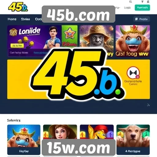 Exploração das principais características do site 45b.com